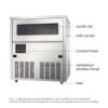 FED SN-101B 100kg/Day Underbench Ice Maker 15kg Bin