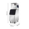 FED SN-145C Crescent Ice Maker & Bin 145kg/Day 125kg Bin