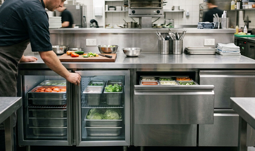 Commercial Under Bench Fridges: Configurations, Sizing and Installation Commercial Under Bench Fridges: Configurations, Sizing and Installation Explained