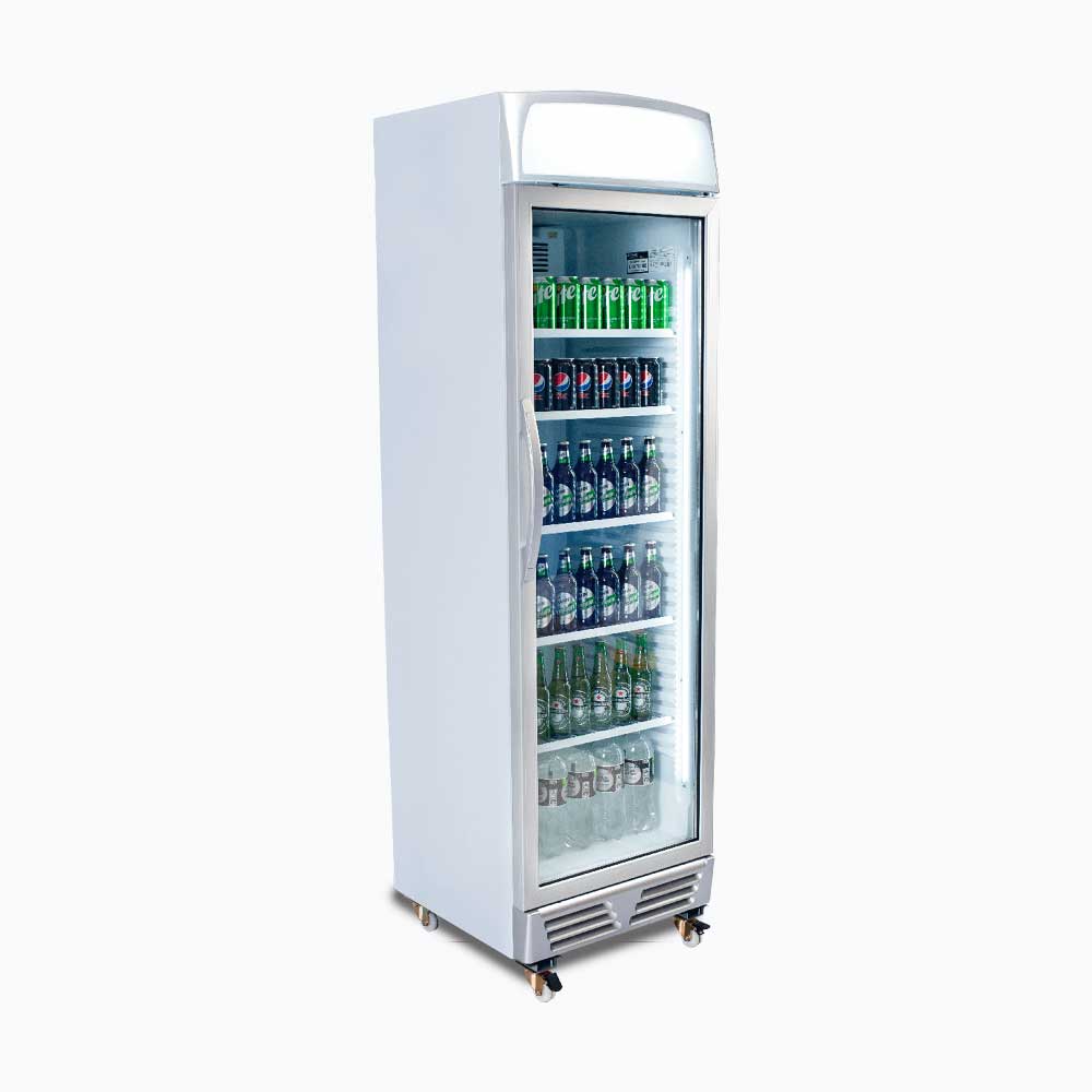 Bromic GM0374L-NR Upright Display Fridge 372 Ltr
