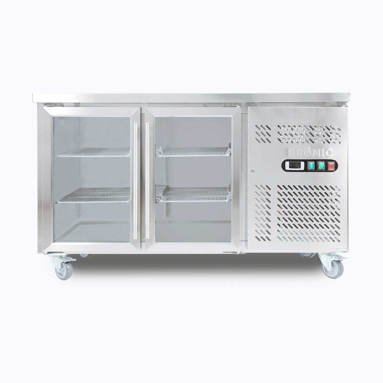 Bromic UBC1360GD-NR Underbench Display Fridge 282 Ltr