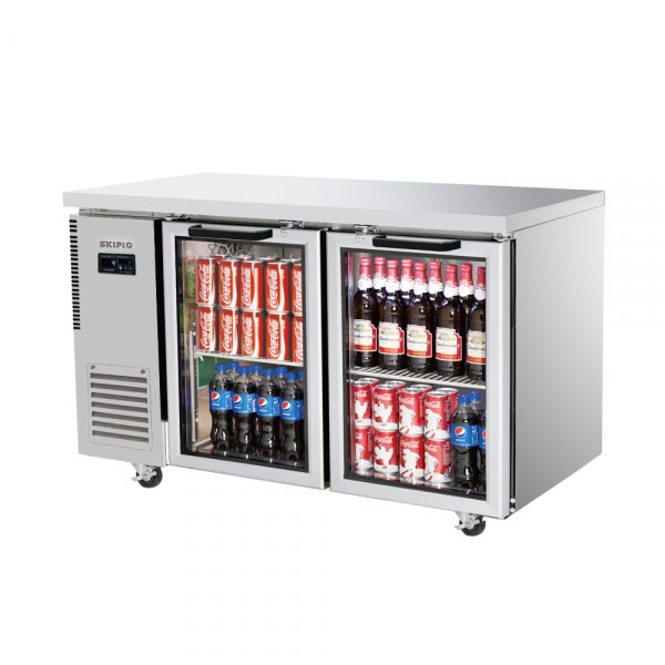 Skipio SGR12-2 Double Door Undercounter Display Fridge 309 Ltr