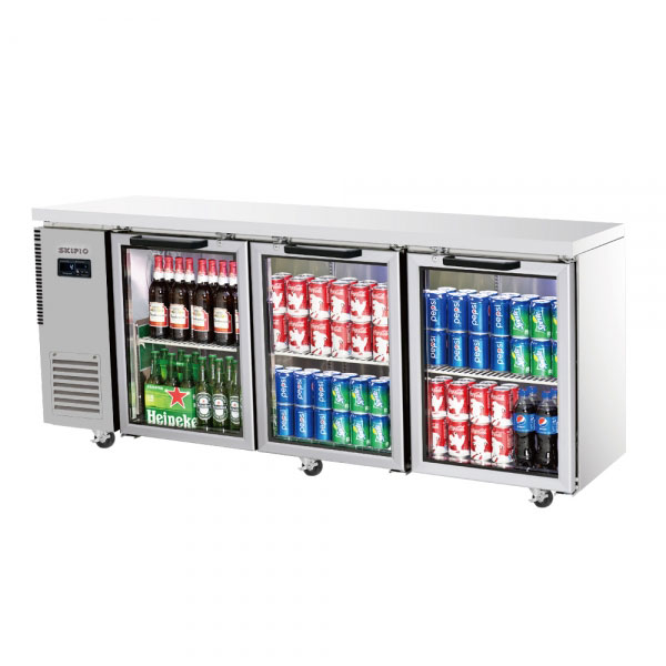 Skipio SGR18-3 Three Door Undercounter Display Fridge 516 Ltr
